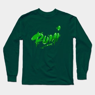 Typography - Rumi Sufi Long Sleeve T-Shirt